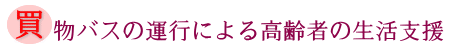 買物バスの運行による高齢者の生活支援の画像