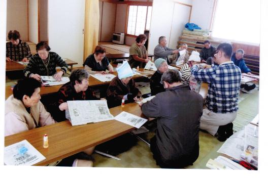 エコバックづくりの様子の画像