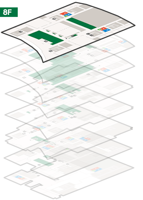 フロアマップ(8F)の画像