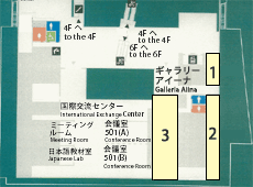 ギャラリーアイーナ：5F　配置図の画像