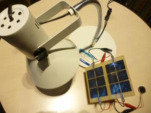 ソーラーパネル（照明・プロペラモーター付き）